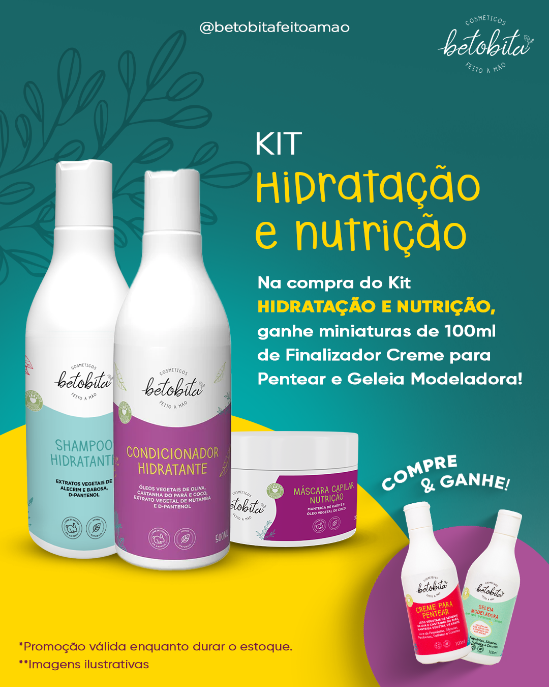 KIT HIDRATAÇÃO E NUTRIÇÃO