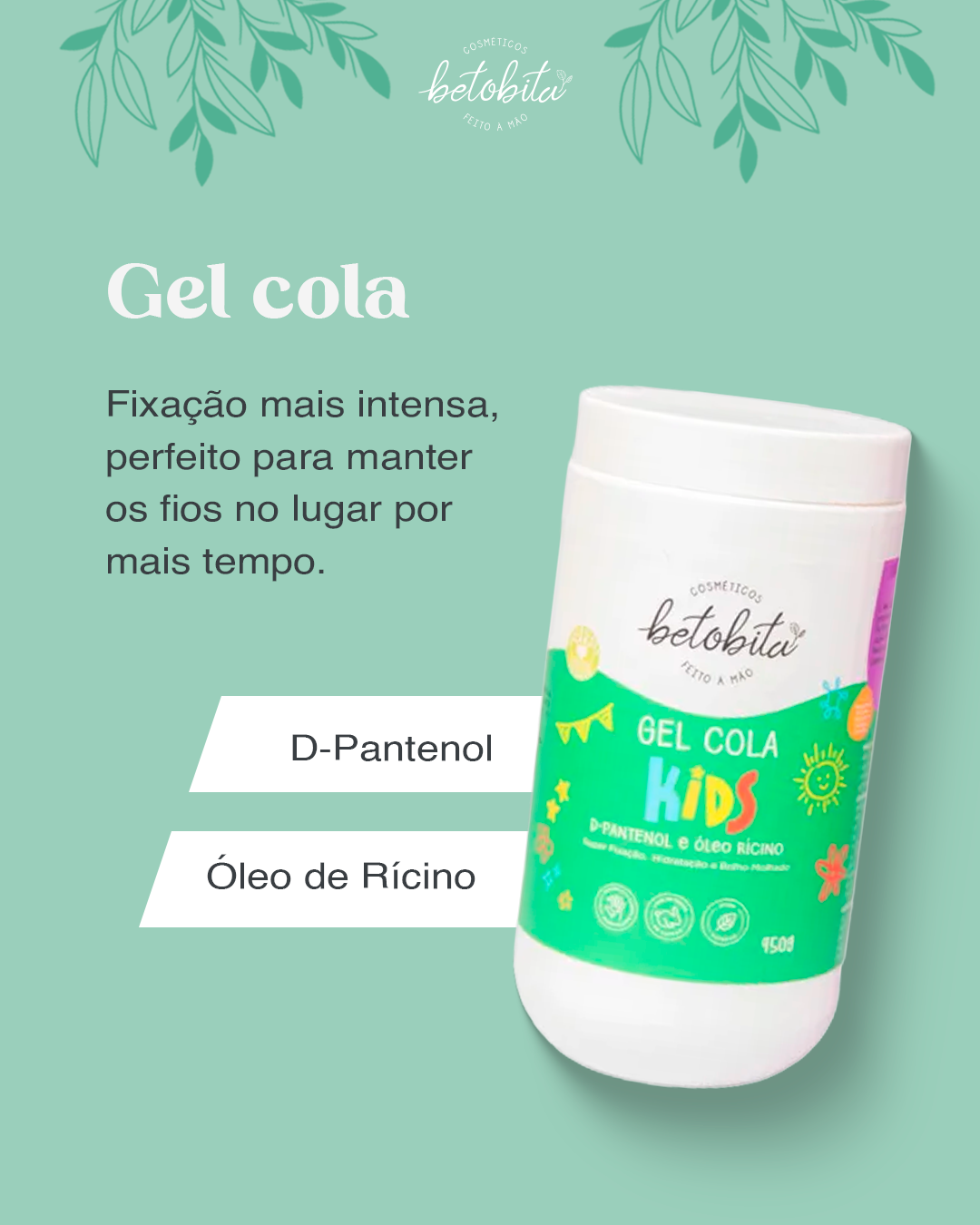 Gel Cola - Para Finalizar Cabelo - Fixação - Brilho e hidratação