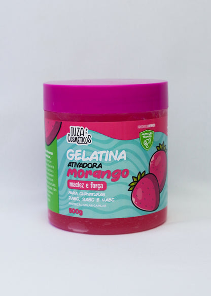 GELATINA ATIVADORA DE MORANGO IUZA COSMETICOS