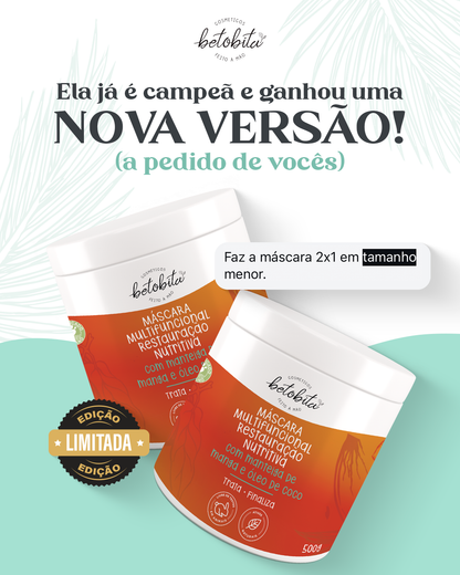 Máscara Multifuncional Restauração Nutritiva 500gramas - Edição limitada