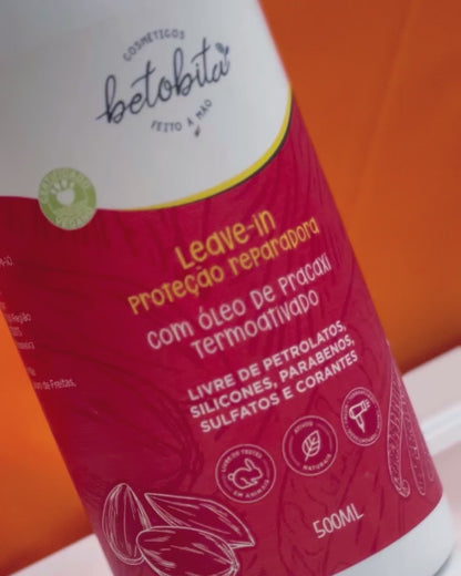 Leave-in Termoativado Proteção Reparadora com Óleo Pracaxi 500 ml