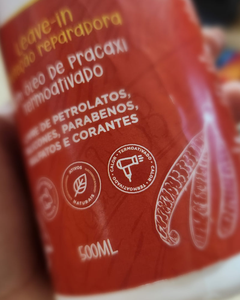 Leave-in Termoativado Proteção Reparadora com Óleo Pracaxi 500 ml